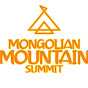Mongolian mountain summit logo