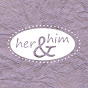 her & him logo
