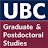 UBC Graduate & Postdoctoral Studies