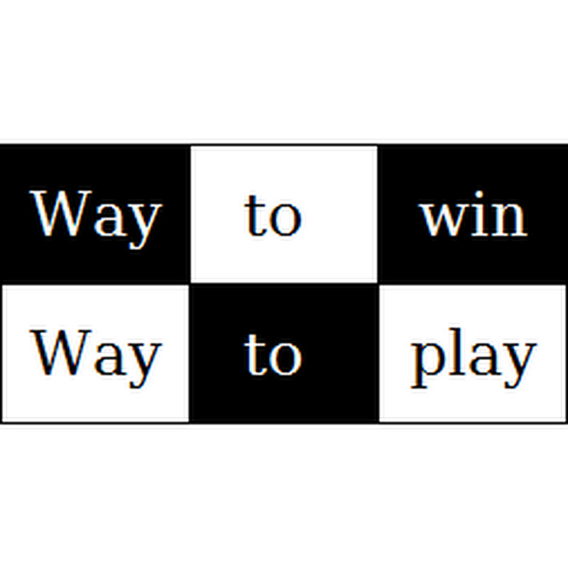 Way to Win, Way to play