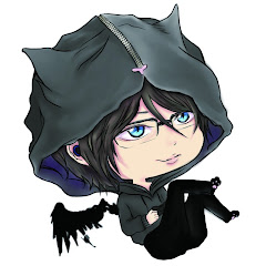 黒い翼のネコアイコン画像