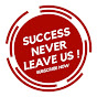 SUCCESS NEVER LEAVE US logo