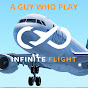 A guy who play Infinite Flight logo