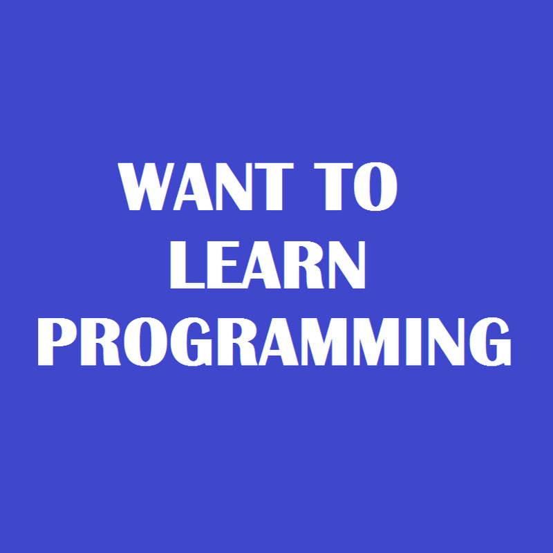 Want To Learn Programming