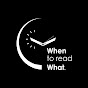 When to read What logo