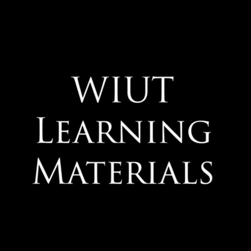 WIUT Learning materials