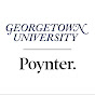 Georgetown University and the Poynter Institute logo