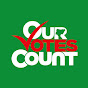 #OurVotesCount logo