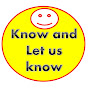 Know and let us know logo