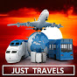 JUST TRAVELS logo