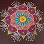 Dot & Free hand Rangoli logo