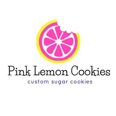 Pink Lemon Cookies custom cookies channel logo