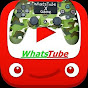 WhatsTube X Game let's play channel logo