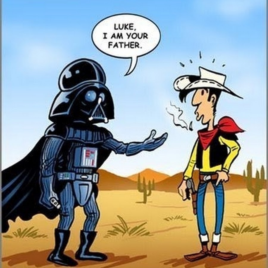 Is he your father. Luke i'm your father. Luke i am your father.