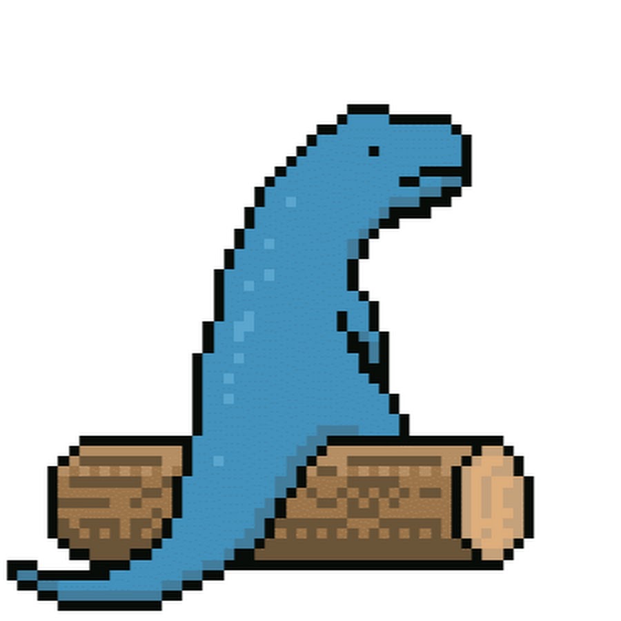 Пиксельный динозаврик рисунок