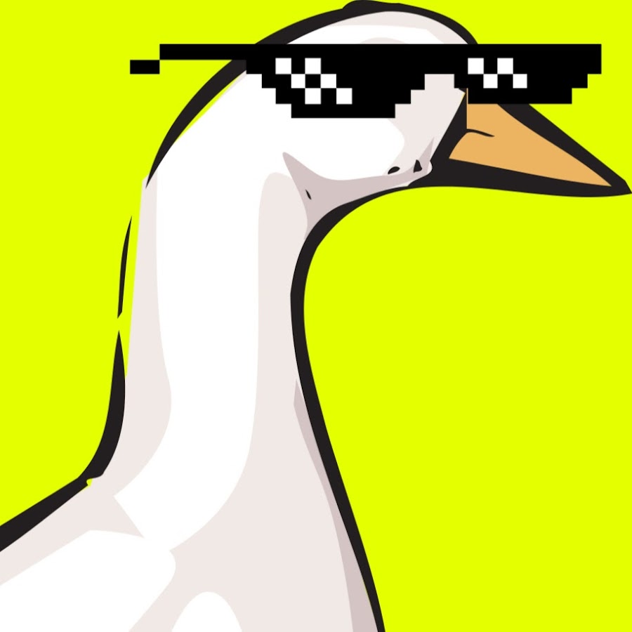 Рисунок гуся в очках