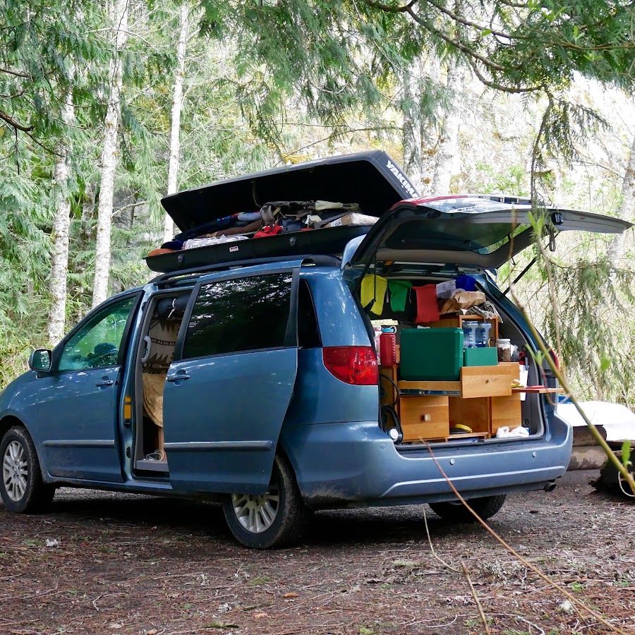 We converted our Toyota Sienna mini van into a camper van and traveled arou...
