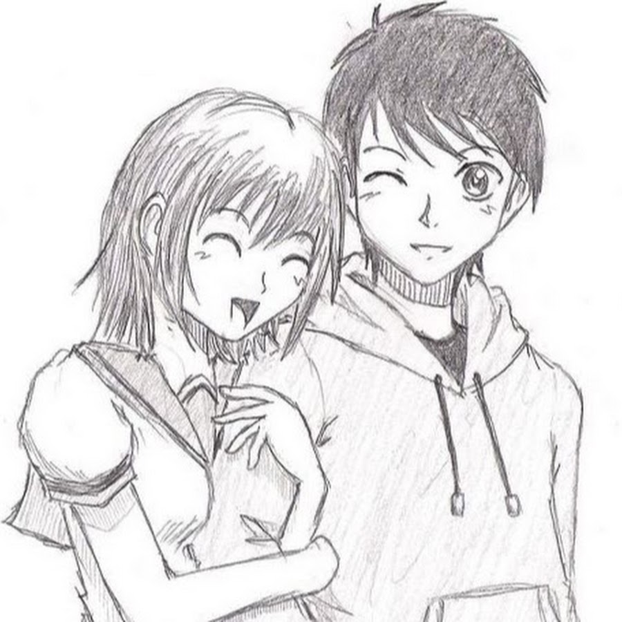 Как нарисовать мальчика аниме и девочку аниме