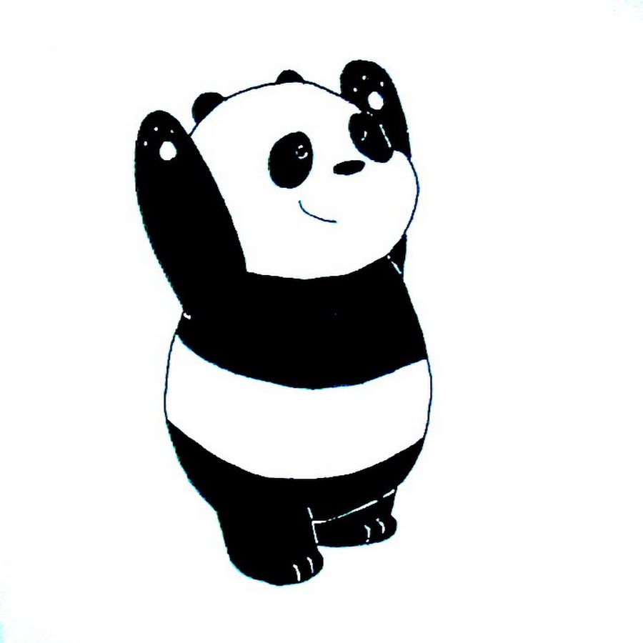 Как нарисовать панду мультяшную
