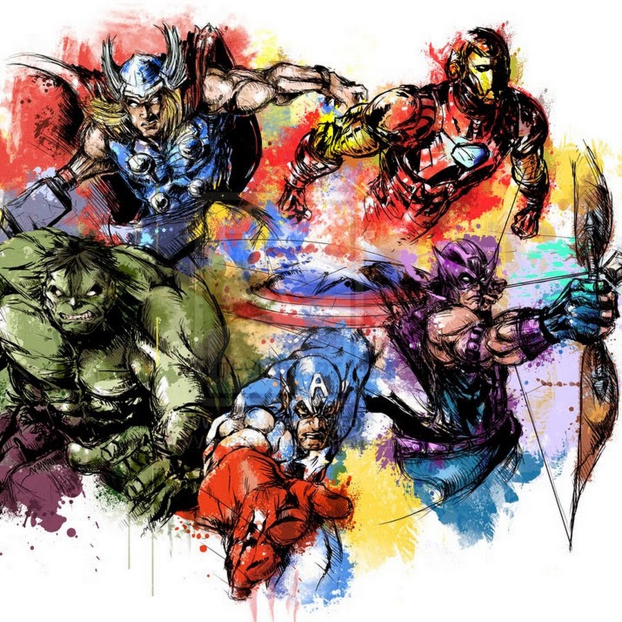 Герои Марвел арт. Мстители разноцветные. Марвел иллюстрации. Арты героев Марвел
