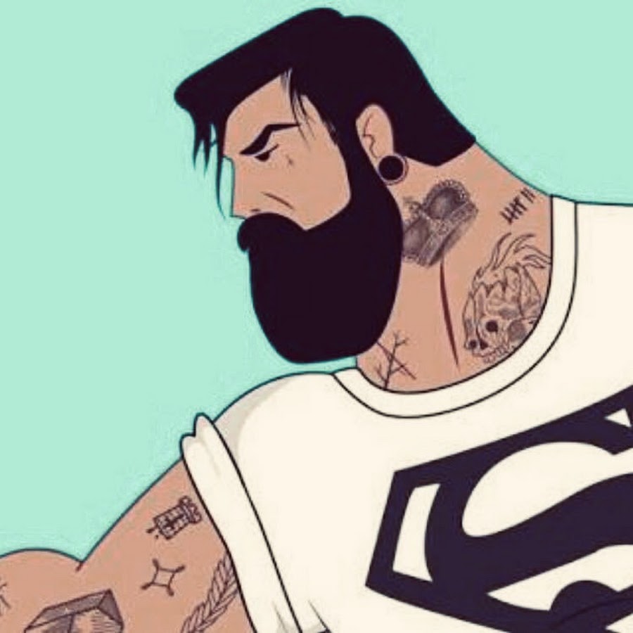 Супермен с бородой комикс
