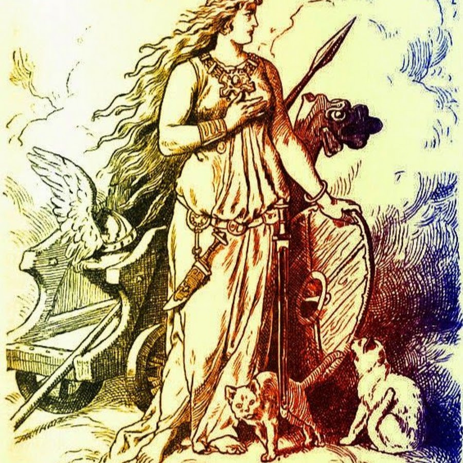 богиня фрейя в скандинавской мифологии. германское божество. германо-скандинавская мифология боги.