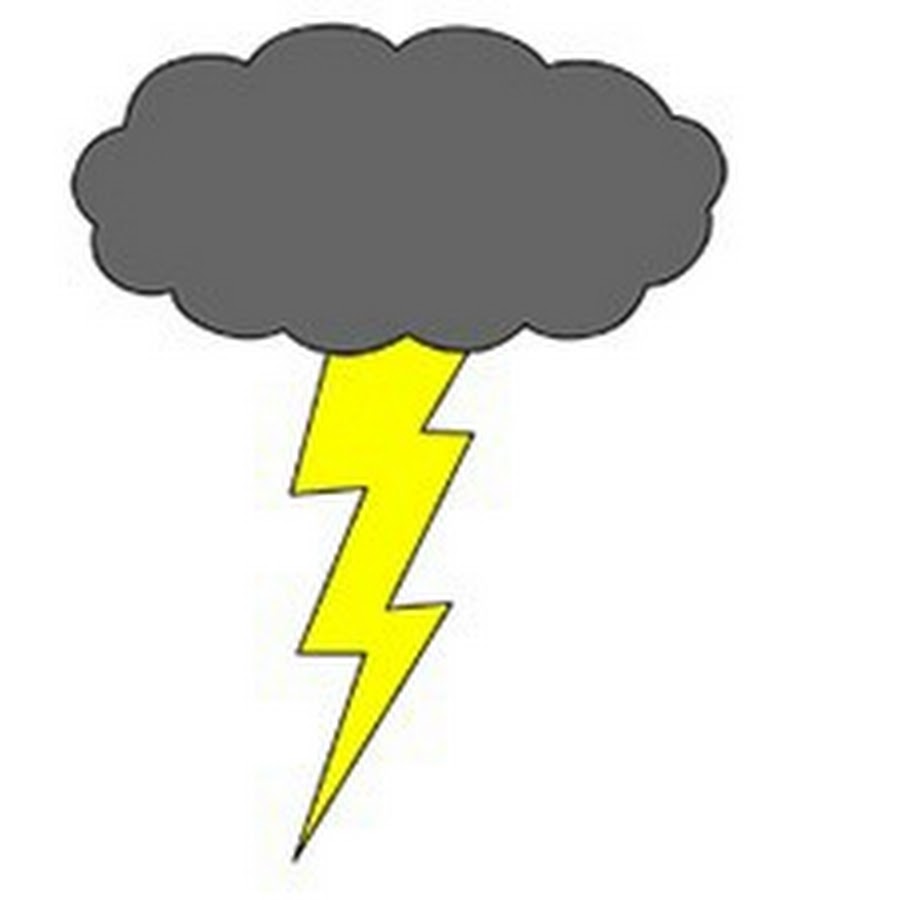 Рисунок молнии для детей