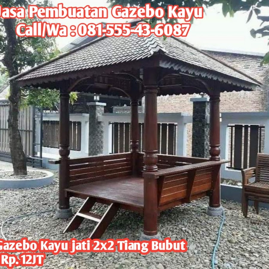 Harga Gazebo Kayu Murah Youtube