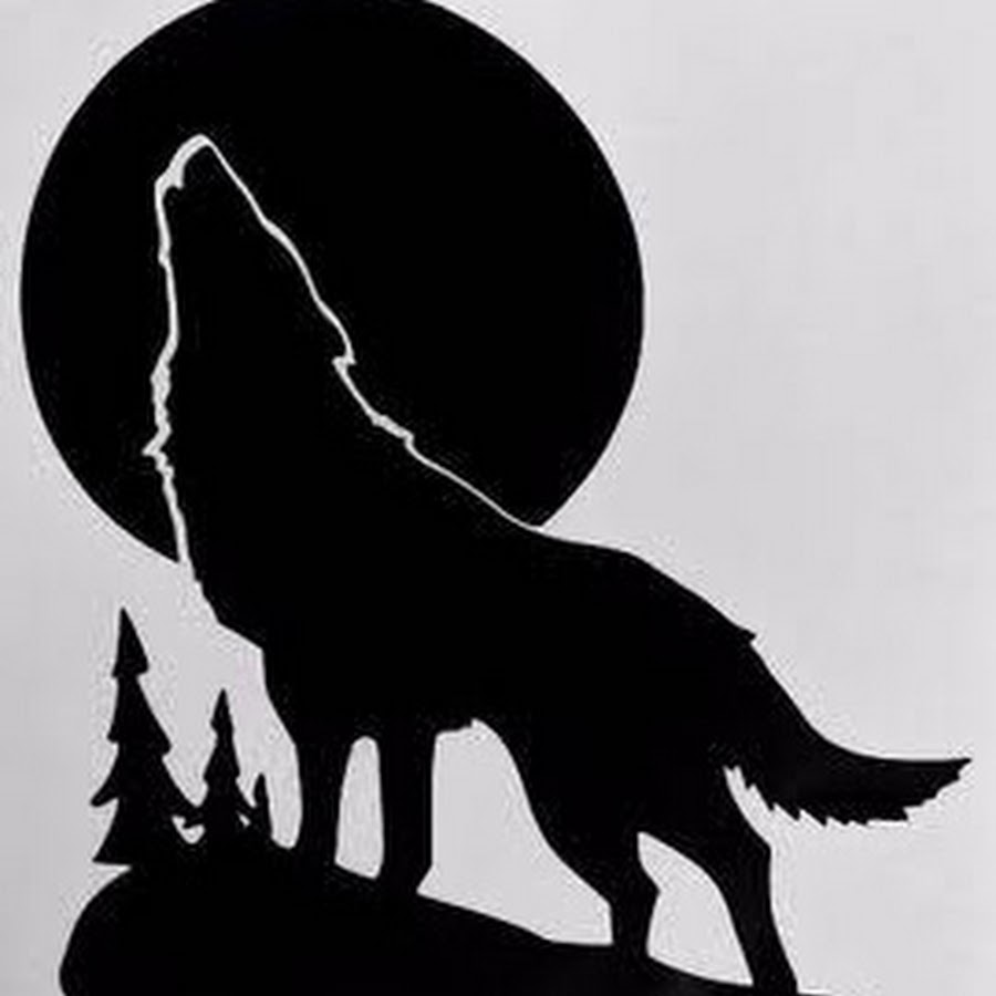 Силуэт волка для вырезания шаблон картинки