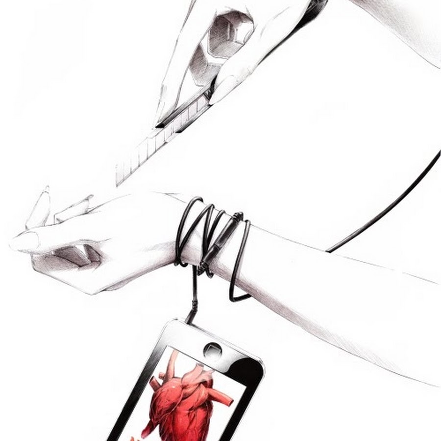 Рисунки рук с порезами