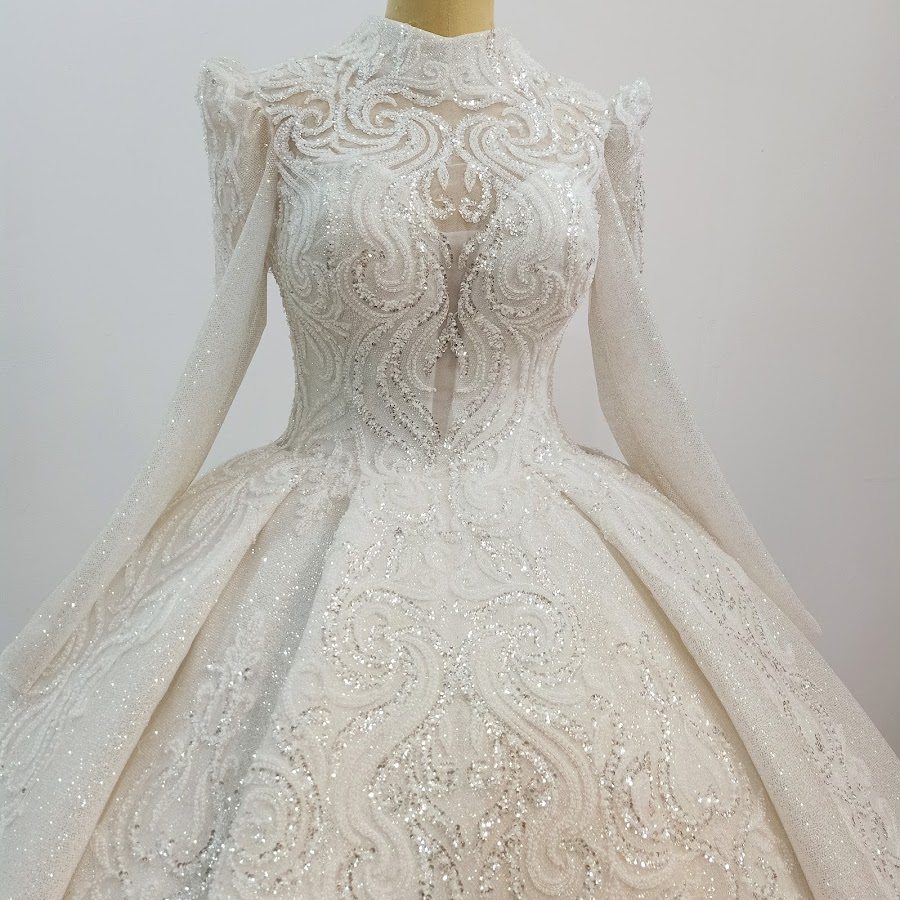 wedding dress . قصر الشام - YouTube