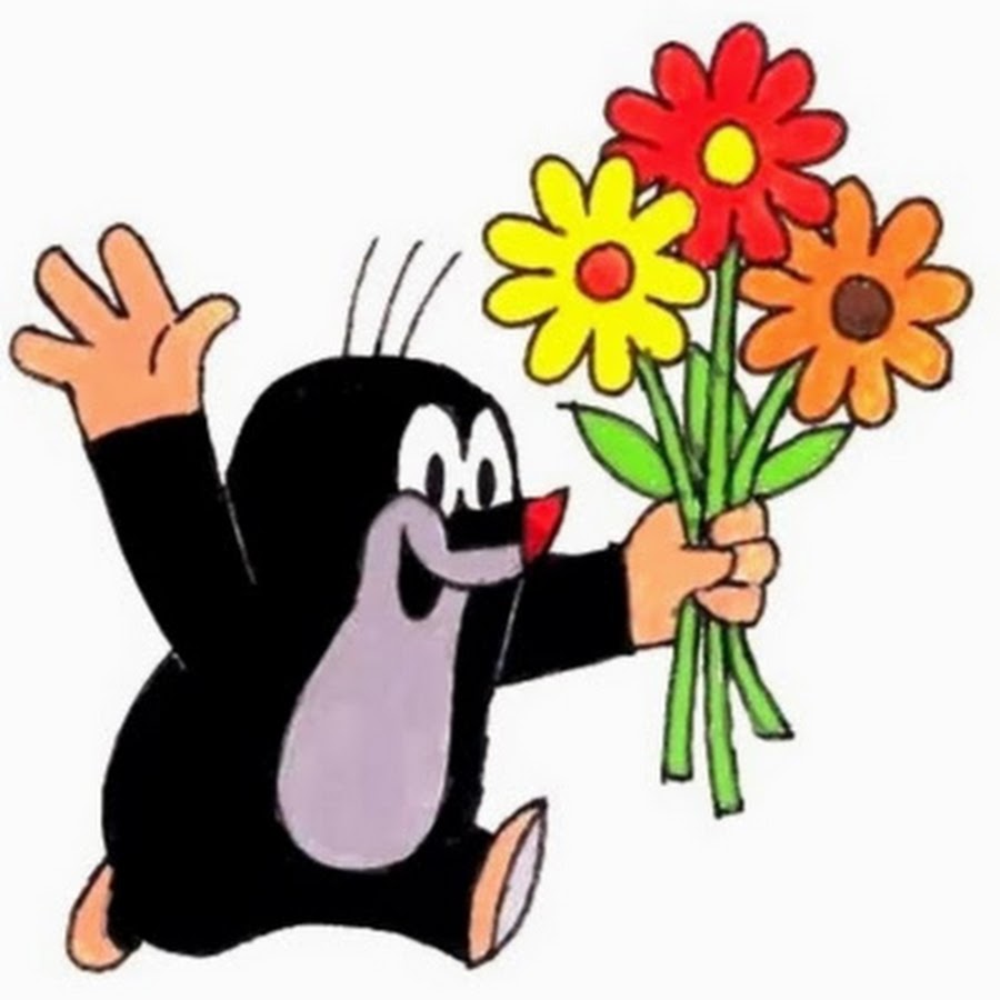 чешский кротик кротик. маленький крот. крот цветок. кротик с цветами. крот krtek.