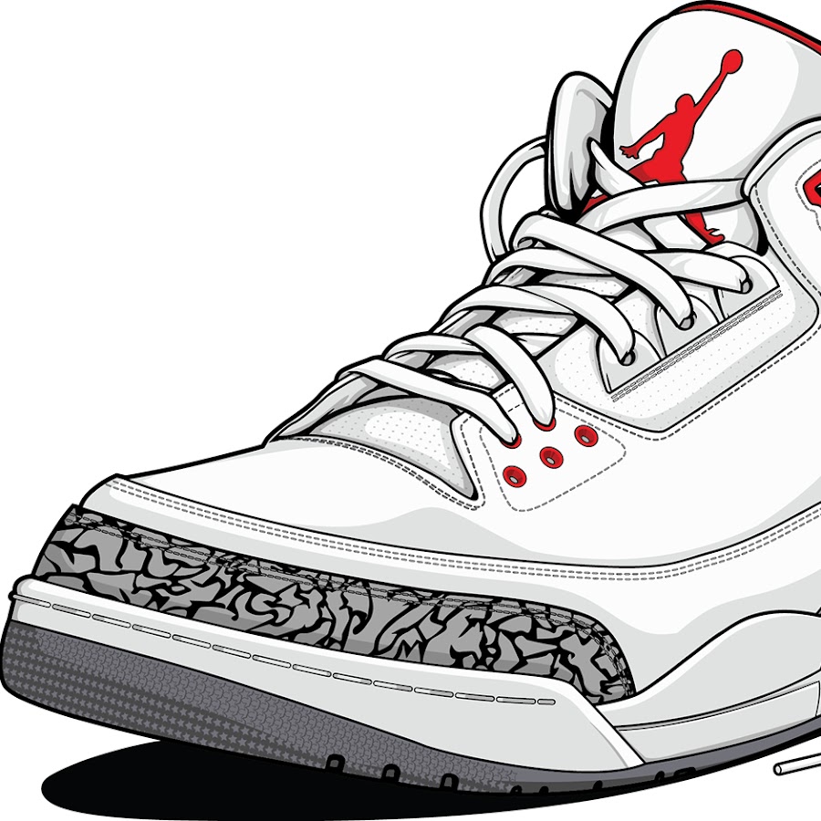 Air Jordan кроссовки risunok