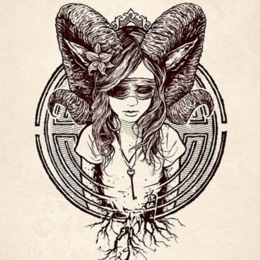 Эскиз тату девушка демон
