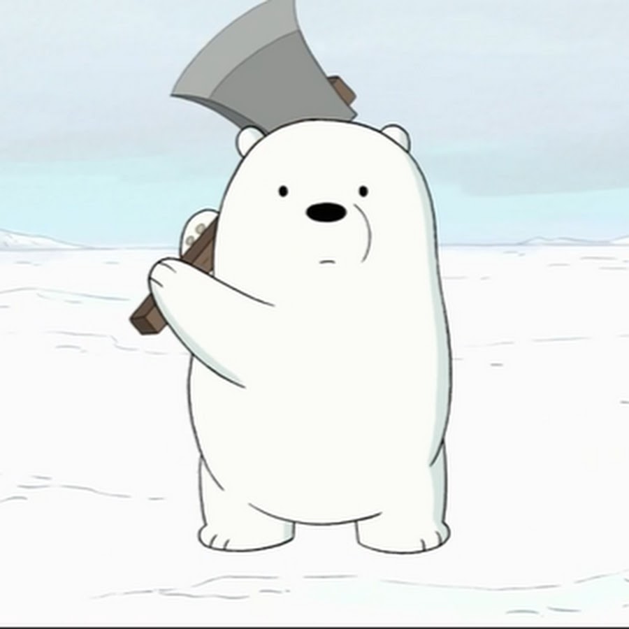 Белый медведь из мультика картинки