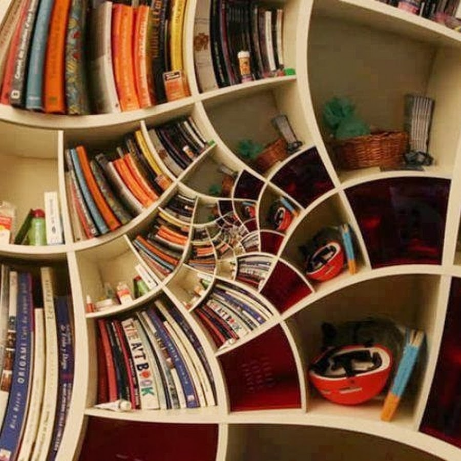 Необычные книжные полки
