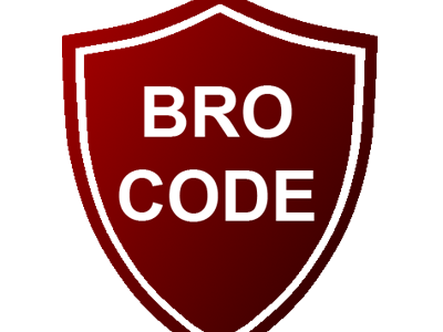 [最新] bro code logo red 171096