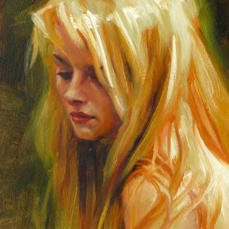 Портрет девушки картина маслом