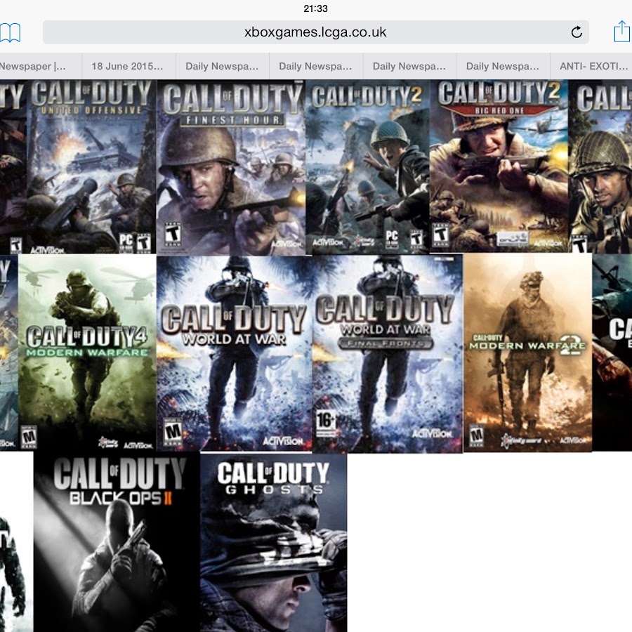 хронология cod