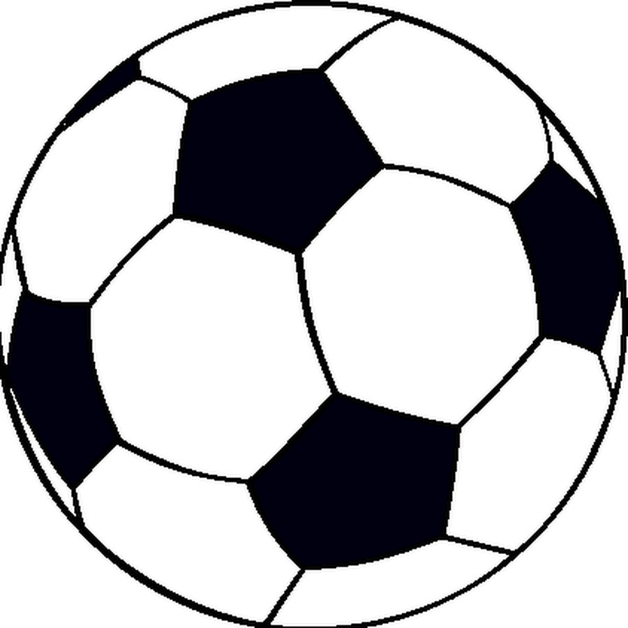 Рисунок футбольного мяча распечатать