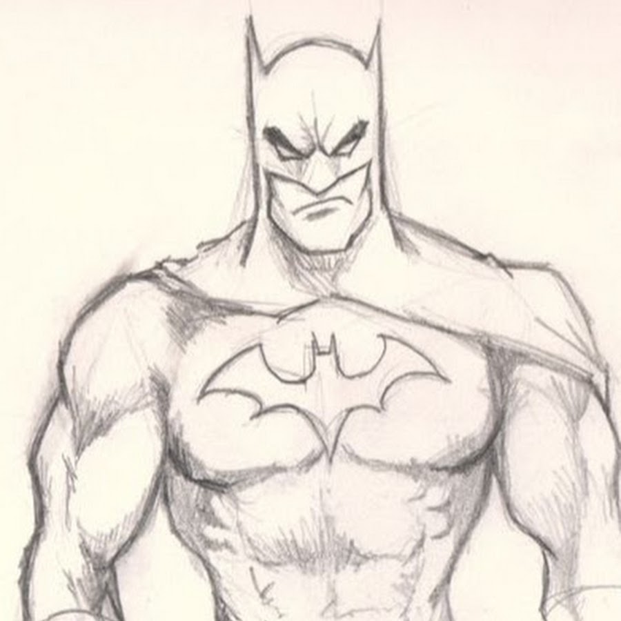 Бэтмен рисунки для срисовки легкие