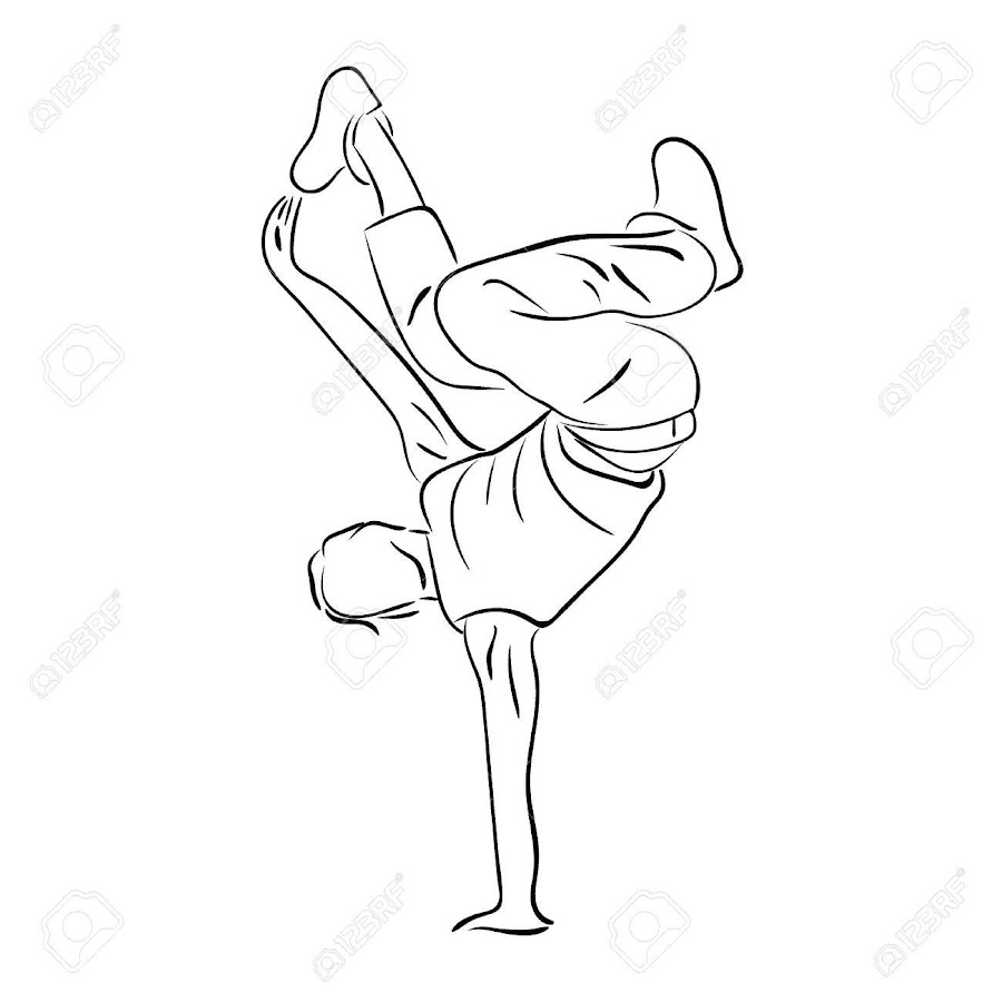 Hip Hop Dancing Girl. Pretty Young Urban Rap Girl. Vector Illustration Stock Vec