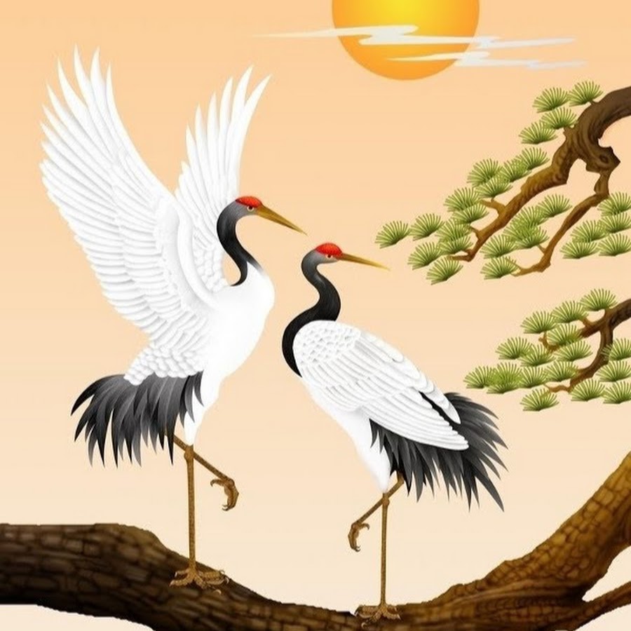 Цуру журавли японии. Цапля в японии символ. Живопись древнего китая аист. Журавль символ китая живопись. Цуру журавль.