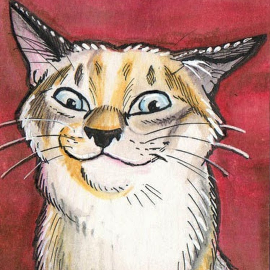 Кот рисунок упоротый
