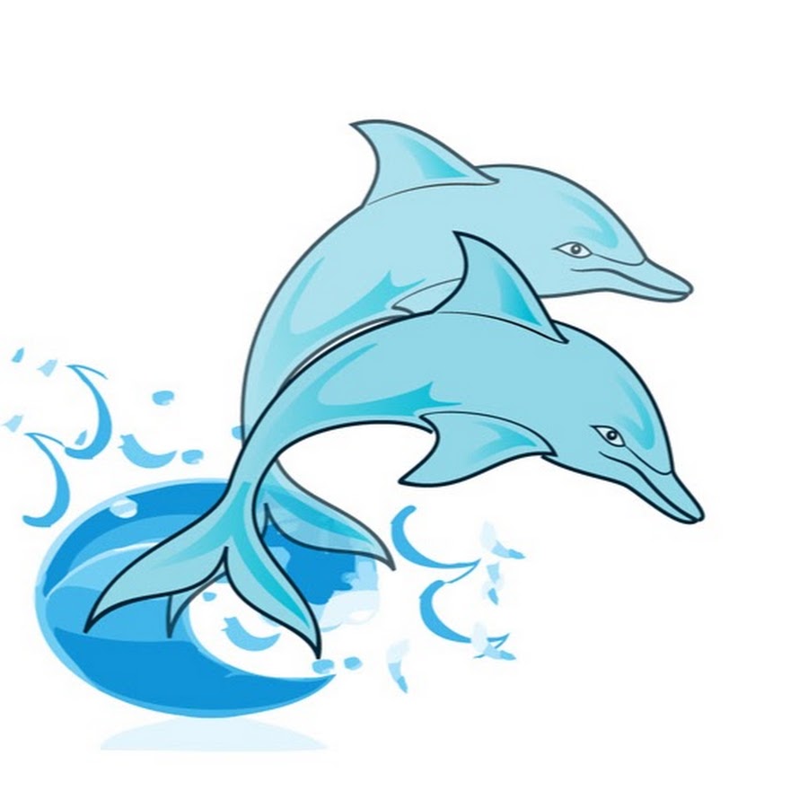 Дельфины вектор