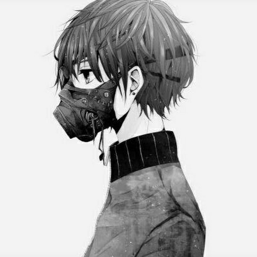 Рисунки аниме парней в маске