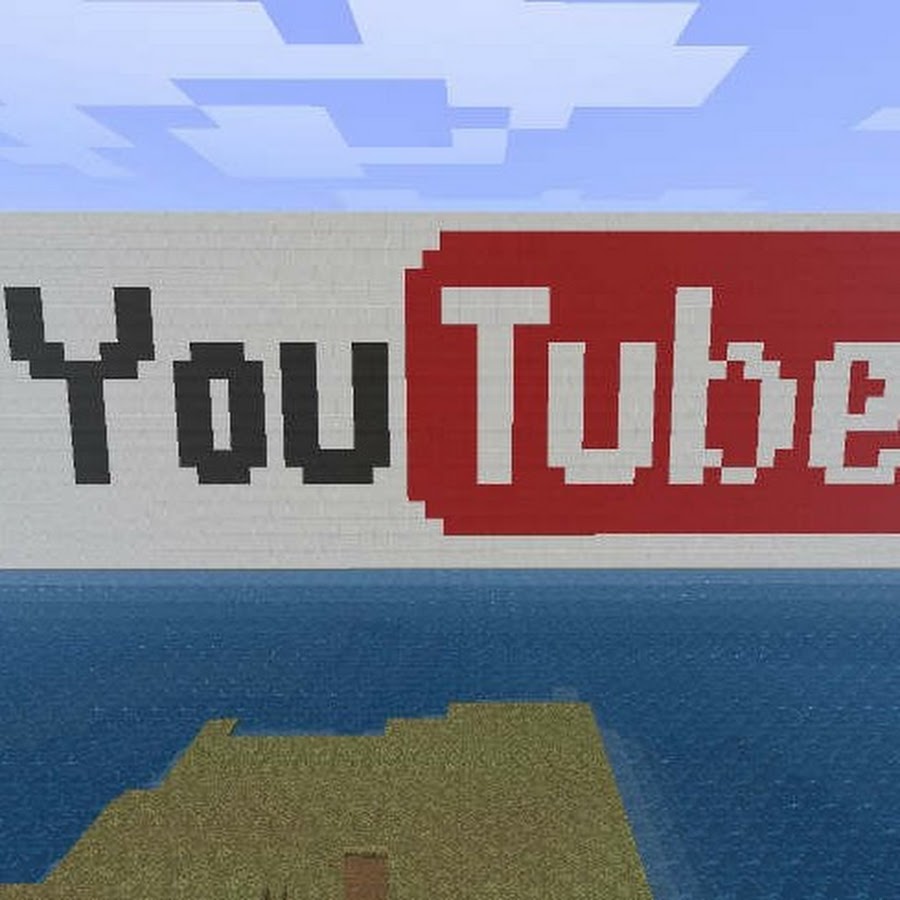 как построить знак ютуб в майнкрафт #9