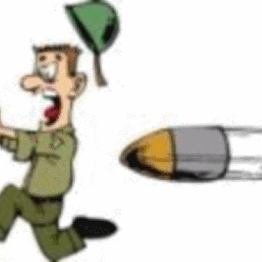 Быстро бежит. Пуля нарисованная. Очень быстро. Солдаты убегают. Человек очень быстро бежит.