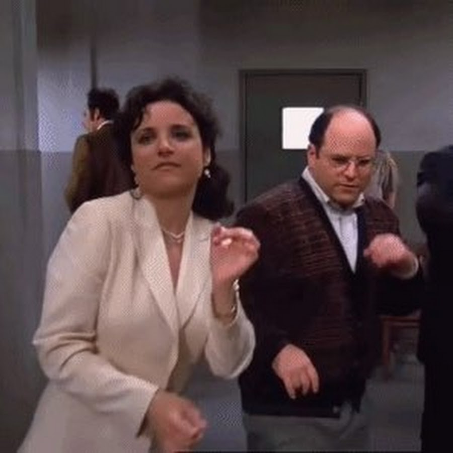 Seinfeld happy dance gif