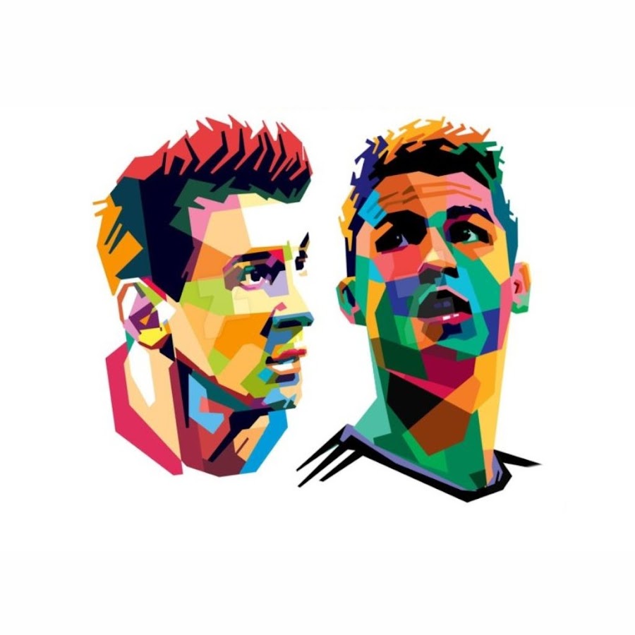 Как нарисовать криштиану роналду и месси